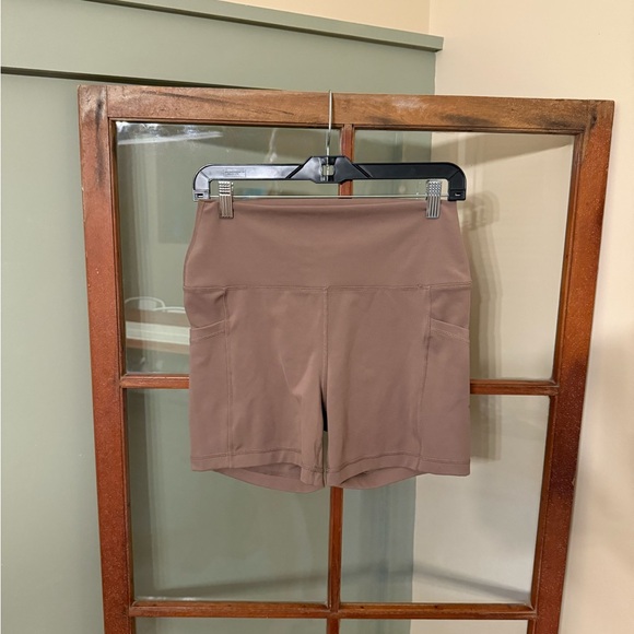 Yogalicious Pants - Yogalicious Tan Bike Shorts